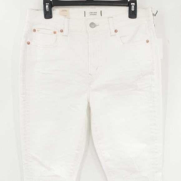 NWT American Eagle‎ AE77 Low-Rise Jegging White Women's 10 Short - Picture 4 of 9